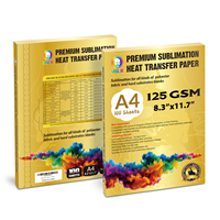 Papel de Transferencia Térmica por Sublimación MR.R Premium para EPSON y Sawgrass, 125 g/m², Tamaño A4 (8.3'' x 11.7''), 100 Hojas por Paquete