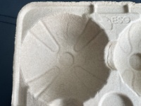 Biologisch afbreekbare composteerbare moderne gevormde pulp fruit schaal, papierpulp vormbak voor fruitverpakkingen