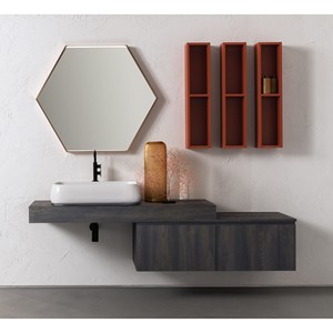 Ensemble complet de salle de bain modèle B-GO CRETE et AMBER mat - Product Image 1