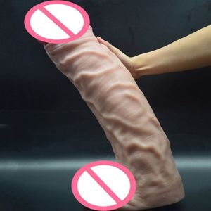 FAAK-84 55cm*13cm Dildo Enorme de Piel Gruesa y Realista, Tapón Anal, Masturbador, Palo de Masaje, Productos Sexuales para Adultos - Product Image 6