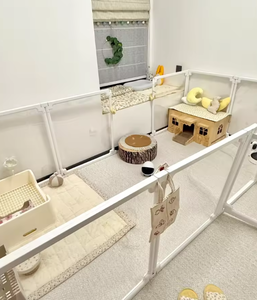 Box per Cani Grande Moderno in Plastica Resistente con Chiusura a Bottone, Facile Montaggio, con Ruote - Product Image 5