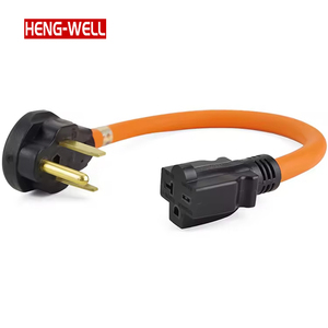 Nhiệm vụ nặng nề 1ft khô RV Adapter dây 10 AWG STW với NEMA 10-30p/14-50p/6-50p 14-50r 30/50 <span class=keywords><strong>amp</strong></span> điện cắm chuyển đổi sjtw loại dây - Product Image 3