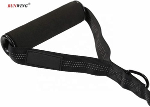 <span class=keywords><strong>Collar</strong></span> de perro de nailon reflectante de alta resistencia con correa elástica, patrón sólido, antitracción, antideslizante, absorción de golpes para perros grandes y medianos - Product Image 5