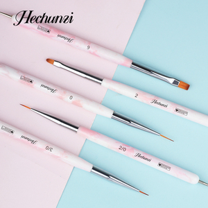 Hechunzi Rose Double Extrémité Peinture <span class=keywords><strong>Stylo</strong></span> Brosse Liner Brosse Ongles Pointillage <span class=keywords><strong>Stylo</strong></span> Nail Art Astuce Outil Ensemble Français Nail Brush <span class=keywords><strong>Manucure</strong></span> <span class=keywords><strong>Kit</strong></span> - Product Image 2