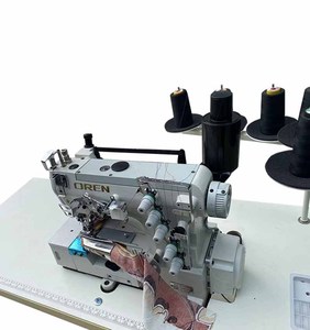 OREN RN-W500TL Industrial Three-Thread Manual Computerized Automatic High-Speed Quilt <b>Binding</b> Rolling <b>Machine</b> Stainless - Product Image 3
