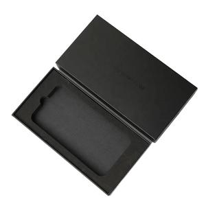 Classica confezione In vetro temperato nero scatola di carta In stock all'ingrosso protezione dello schermo pacchetto scatola di cartone coperchio e scatola di base