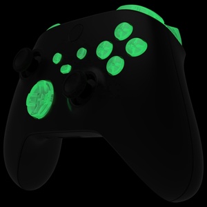 ปุ่มเรืองแสงสีเขียวเข้มสำหรับ Xbox Series X S Controller  ประกอบด้วยปุ่ม Trigers, Dpad, ABXY, Start, Back, Sync, Share และปุ่มเปลี่ยนอะไหล่ - Product Image 5