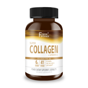 Fabricant de compléments de collagène personnalisés de qualité supérieure contenant de la <span class=keywords><strong>vitamine</strong></span> C <span class=keywords><strong>pour</strong></span> la santé des <span class=keywords><strong>cheveux</strong></span> <span class=keywords><strong>et</strong></span> des articulations, 250 comprimés de collagène - Product Image 1