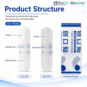 BLUENJOY Pansement en PU pour plaies, Cathéter, Suture chirurgicale, Consommables médicaux, Pansement pour plaies - Product Image 3