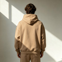 Pull à capuche surdimensionné en tricot uni pour homme, avec logo personnalisé en relief et broderie vintage, vente en gros OEM