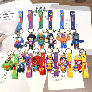 Porte-clés Figurine de Personnage de Dessin Animé Brawl Stars, Accessoire pour <span class=keywords><strong>Voiture</strong></span>, Sac à Dos et Petit Cadeau – Nouveauté Transfrontalière pour Jeux Mobiles - Product Image 1
