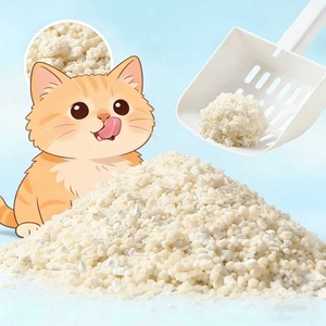 ตัวอย่างฟรี ทรายแมวขายดี Petkit ทรายแมวจากมันสำปะหลัง รับผลิตแบบ OEM/ODM ดูดซับน้ำเร็ว ทรายสีเขียว - Product Image 4