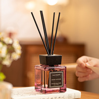 Diffuseur de parfum en verre élégant pour chambre à coucher, ornement parfumé écologique, sans flamme, fait main, sans alcool, 200 ml
