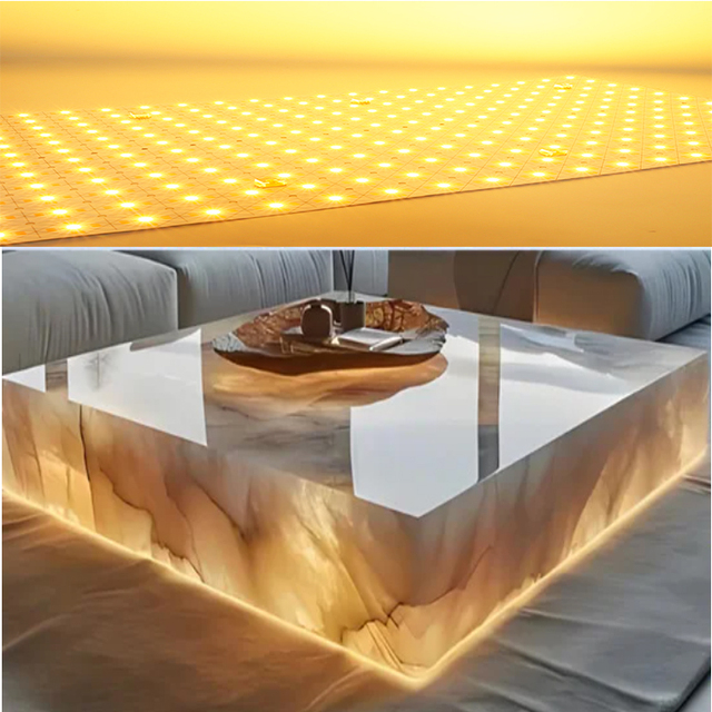 Manufacturer LED Flex Sheet Panel Light Ultra Thin LED Flexible Sheet for Stone Backlight Decoration