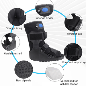 Chaussure de marche courte avec coussinets d'air pour la rééducation postopératoire des pieds blessés, des entorses de la cheville et des orteils cassés - Product Image 6
