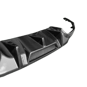 For C-Class W204 4DR/2DR V Style Real Carbon Fiber Rear Diffuser 2007-2014 - Product Image 3