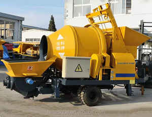 Tragbarer Diesel zement mischer, Beton pumpe, Betonmischer und Pumpen kombination - Product Image 3