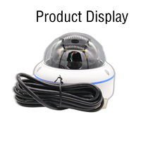 Caméra hémisphérique USB 1080p HD avec boîtier métallique, étanche, pour intérieur et extérieur, caméra en métal