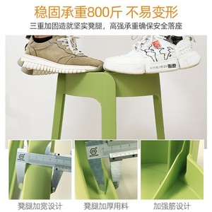 Thickened Stackable <b>Plastic</b> <b>Stool</b> For Home Living Room Minimalist Design Modern Appearance Multiple Specifications - Product Image 4