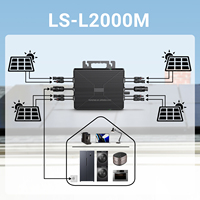 Balkonkraftwerk Mikro Inverter 2000W Smart Mppt IP67 sur grille pour toit et balcon Stockage solaire