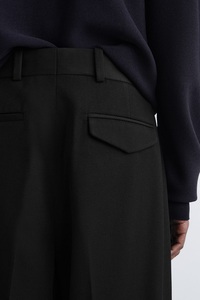 <span class=keywords><strong>Pantaloni</strong></span> Casual da <span class=keywords><strong>Uomo</strong></span> a Gamba Larga, Eleganti, in Lana Plissettata, Stile Baggy, da Ufficio, Dritti, Vintage, Vestibilità Rilassata, di Lusso - Product Image 3