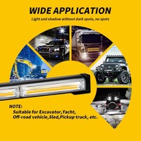 Barra de Luces LED COB DXZ Auto Lighting - Multimodo, Flash Estroboscópico, 100W, 12/24V, Luz de Trabajo Todoterreno para Camiones y Vehículos de Ingeniería