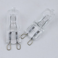 Ampoule halogène en verre G9 haute température 220V 18W/28W/42W pour four et friteuse à air, anti-explosion, Ra100, angle de faisceau 270°, 210-850LM, 2700K