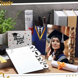 10 pièces/<span class=keywords><strong>lot</strong></span> <span class=keywords><strong>Cadre</strong></span> <span class=keywords><strong>photo</strong></span> personnalisé 2026 en MDF pour sublimation - Product Image 3