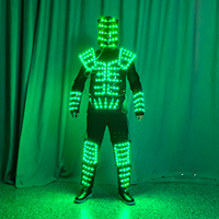 Costume de robot LED lumineux, armure de héros, tenue unisexe pour chanteur, invité, danseur, scène, club, soirée