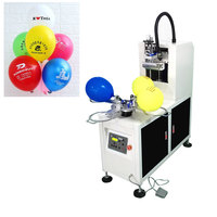 Machine d'impression rotative à quatre stations pour ballons, avec gonflage automatique et pression réglable pour ballons en latex et en feuille