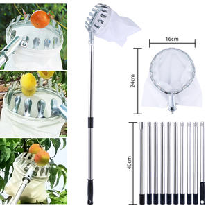 Cueilleur de fruits léger avec <span class=keywords><strong>sac</strong></span> <span class=keywords><strong>en</strong></span> <span class=keywords><strong>toile</strong></span> pour la récolte des pommes pêches mangues accessoire de jardin de qualité bricolage OEM personnalisable - Product Image 1