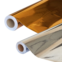Autocollant de découpe PET Or et Argent Épaissi pour Modification Automobile, Décoration de Jantes, Matériau en Rouleau Auto-Adhésif