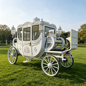 Carruaje Eléctrico Chino Estilo Princesa Real con Caballos - Product Image 1