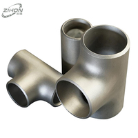 Tubería en T de Acero Inoxidable 304/316L Tipo Reductor Igual ZIHON, Estándar ASME B16.9, con 2 Años de Garantía para Tuberías