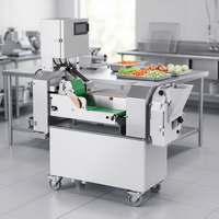 Machine à découper les légumes multifonctionnelle sur pied, coupe-légumes commercial, trancheuse, râpeuse, hachoir pour cuisine centrale