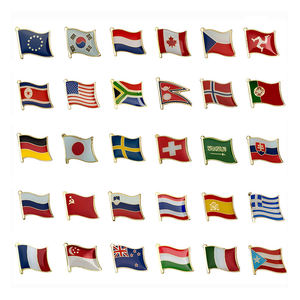 Insignes d'emblème de <span class=keywords><strong>voiture</strong></span> drapeau américain conçus sur mesure Autocollant en métal émaillé souple en alliage d'aluminium 3D Thème croix plaqué - Product Image 2