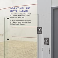 Panneaux Braille pour Portes de Gymnase YIJIAO, Plaques de Nom de Salle, Signalétique ADA pour Espaces Sportifs avec Texte Tactile