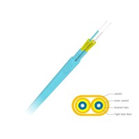 Câble à fibre optique intérieur blindé 2 fibres GJBFJV GJBFJH, monomode, multimode, LSZH, certifié RoHS, qualité télécom, garantie 10 ans