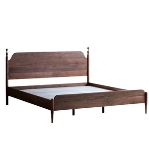 Lit en bois massif de style français avec un design rétro vintage nordique, multifonctionnel, fabriqué en Chine, lit double/simple pour deuxième chambre - Product Image 6