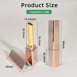 Tubo de lápiz labial de plástico de aluminio vacío sostenible al por mayor personalizado con función magnética - Product Image 3