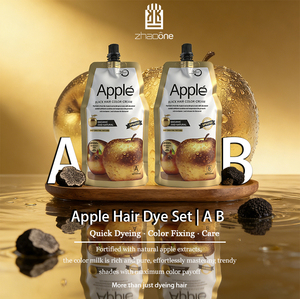 Crema Colorante <span class=keywords><strong>per</strong></span> <span class=keywords><strong>Capelli</strong></span> Nera Senza <span class=keywords><strong>Ammoniaca</strong></span> Golden Apple, Estratti Vegetali, Tinta <span class=keywords><strong>per</strong></span> <span class=keywords><strong>Capelli</strong></span> <span class=keywords><strong>per</strong></span> Saloni Professionali - Product Image 4