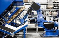 Robot industriel YASKAWA MPL160, armoire de commande DX100, préhenseur SCHUNK série JGP-P, application boisson en alliage d'aluminium, 160 kg