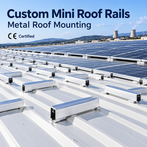 Supports de montage courts certifiés CE pour rails de toit miniatures en aluminium sur mesure pour projets de toitures métalliques trapézoïdales - Product Image 3