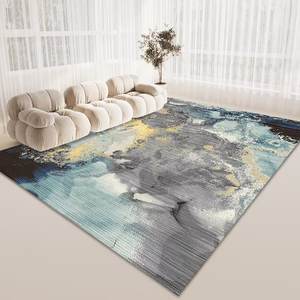 Tapis carré en polyester à imprimé abstrait pour salon, canapé, table basse moderne, couverture de chambre à coucher, tapis de chevet pour toute la pièce, vente en gros - Product Image 6