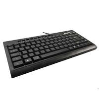 Venta caliente portátil Mini Delgado USB con cable teclado 95 teclas delgado portátil ergonómico teclado árabe inglés para ordenador portátil PC