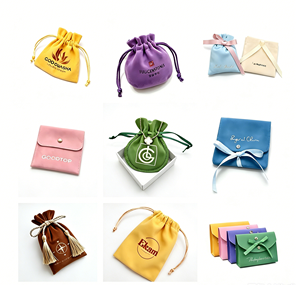 Pochette en coton biologique personnalisée certifiée GOTS, sac à cordon écologique, emballage cadeau pour bijoux et cosmétiques durables - Product Image 6
