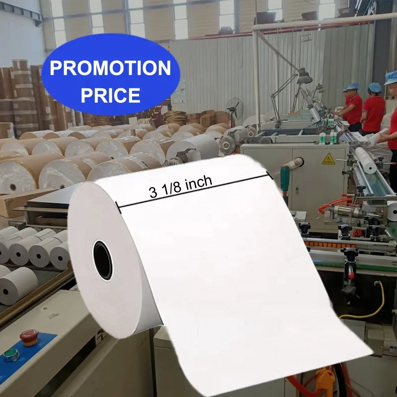 מחיר זול גליל נייר תרמי 80x80 מכירה ישירה במפעל נייר קופה רושמת גלילי קבלה של נייר תרמי