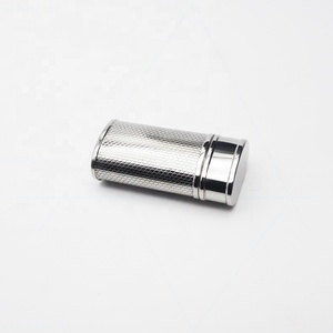 Fashion Mini portable pocket ashtray polished chrome 304 stainless steel lighter shape drawer style free customized logo ashtray