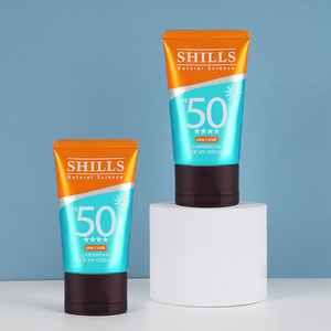 30ml Custom Logo Cosmetic Oval Tube Bb Cream Flat Plastic Cosmetic Tube Sunscreen Cosmetic Packaging Tube