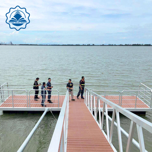 Chất lượng hàng đầu <span class=keywords><strong>Dock</strong></span> nhôm nổi bến tàu phao nổi cầu nền tảng WPC decking - Product Image 2